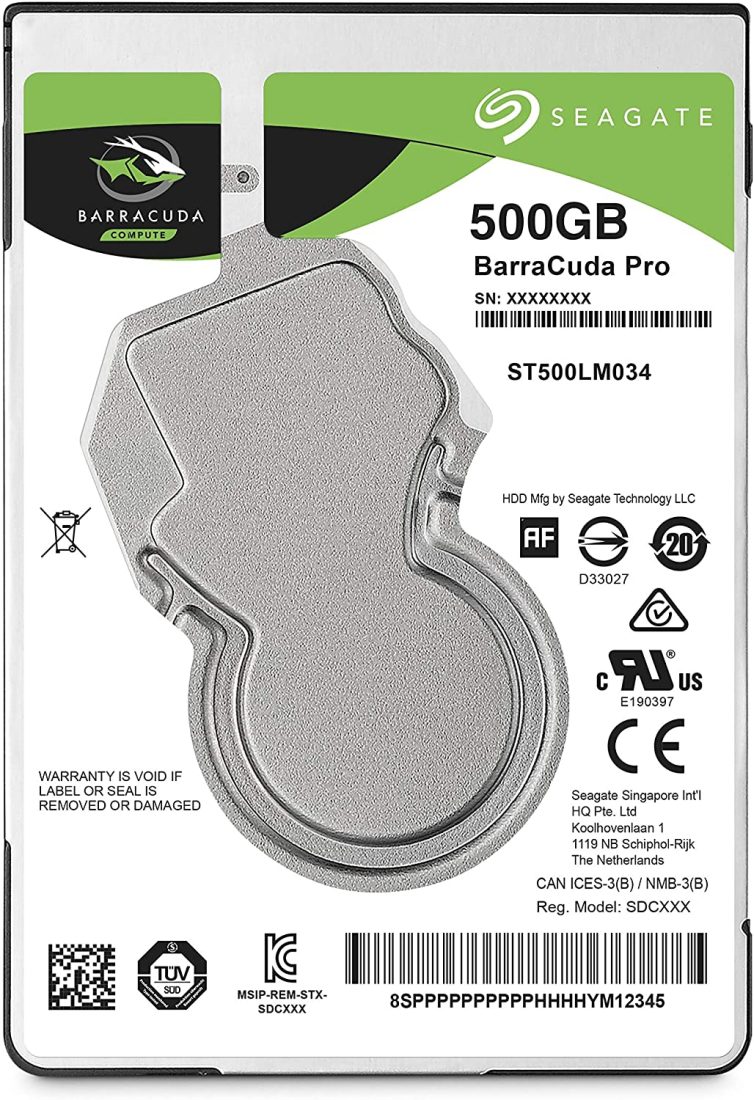 500GB hard drives that are good for a laptop