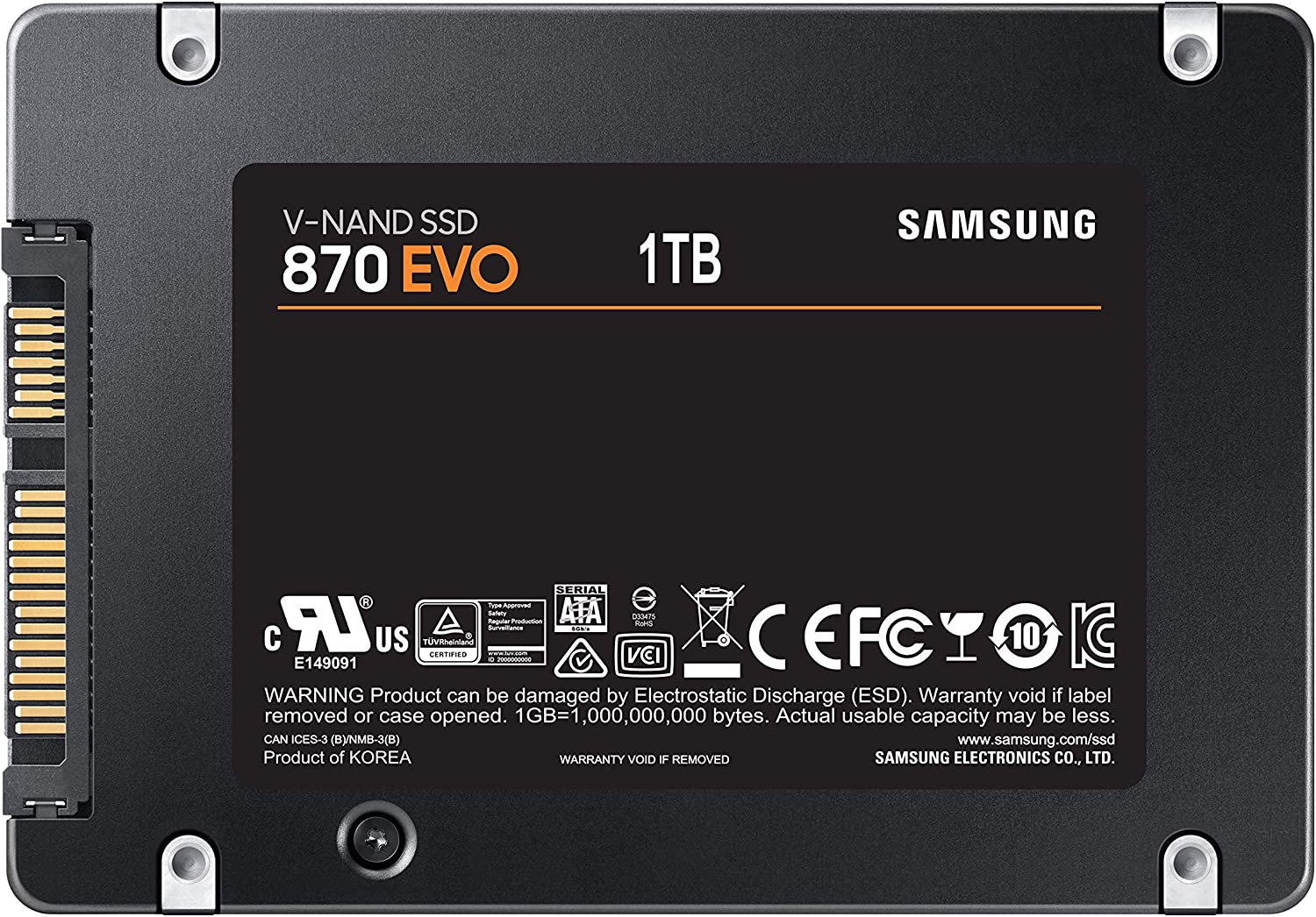 Samsung 870 EVO SATA III SSD 1TB