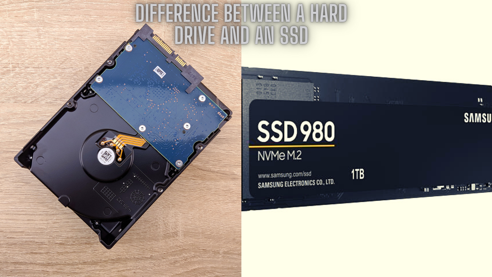 difference between a hard drive and an SSD